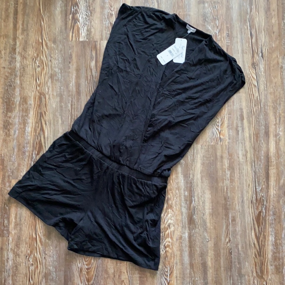 Splendid Black Sleeveless Romper
